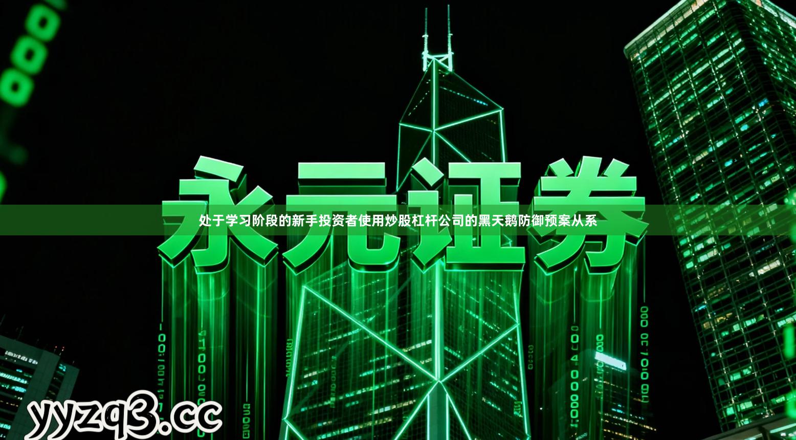 处于学习阶段的新手投资者使用炒股杠杆公司的黑天鹅防御预案从系